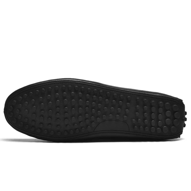 Mocassin En Cuir Tressé Mat Pour Homme