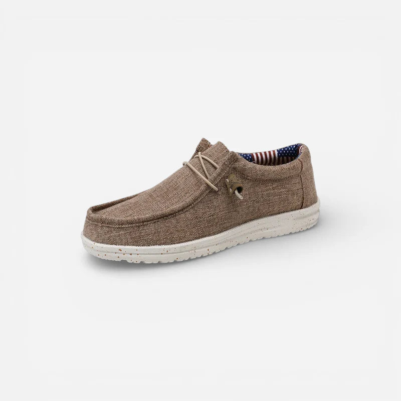 Mocassin Compensé à Lacet Tendance Homme