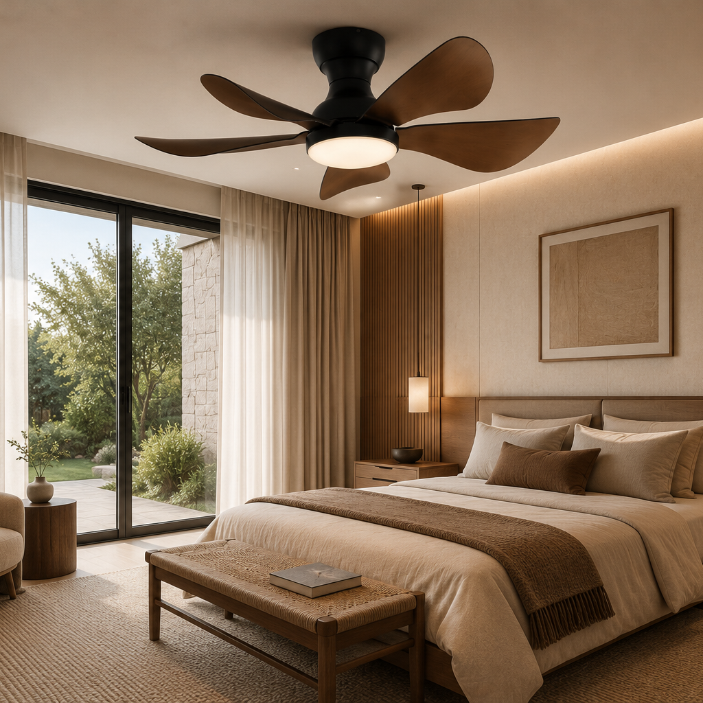 Sigrid | Ventilateur compact LED télécommande 74 cm