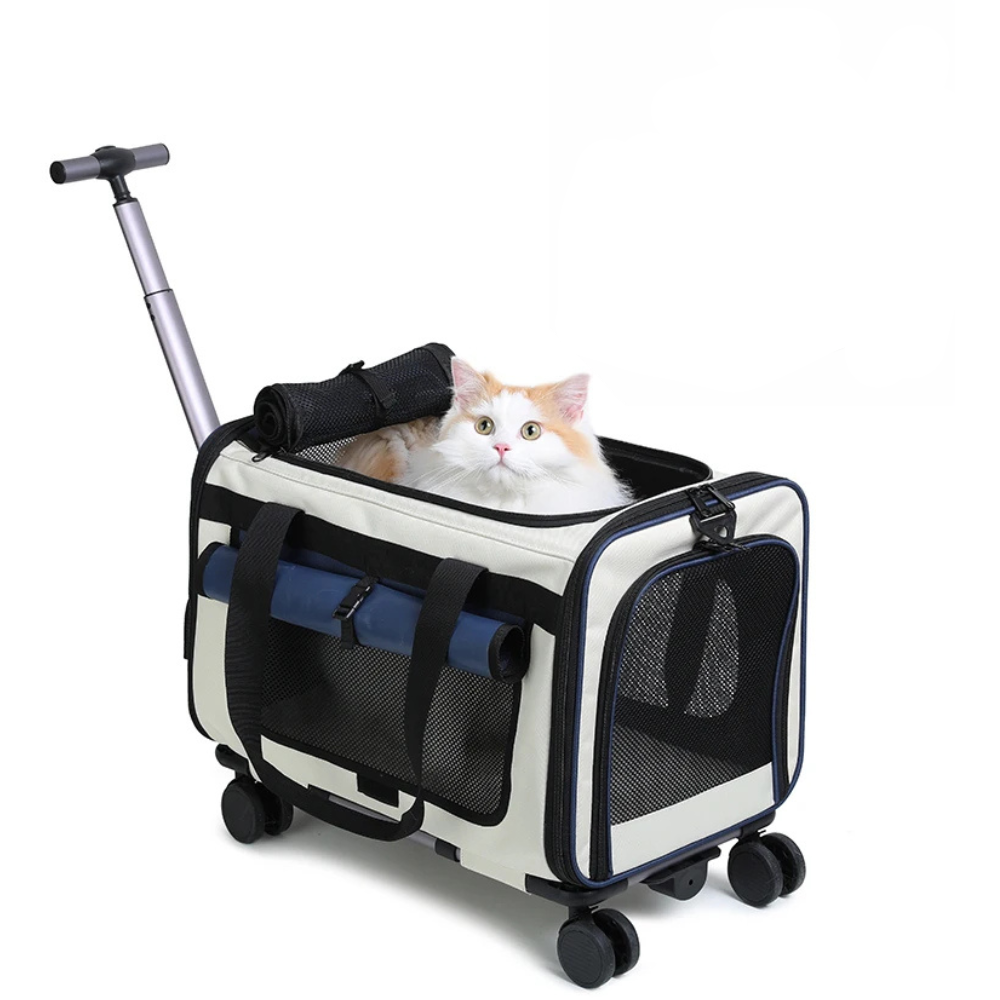 Sac de transport pour chat à roulettes