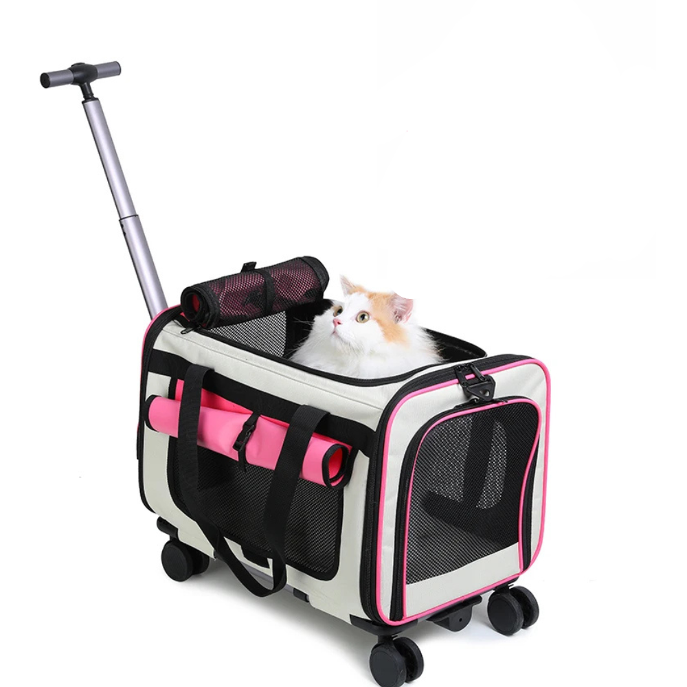 Sac de transport pour chat à roulettes