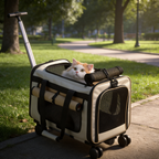 Sac de transport pour chat à roulettes