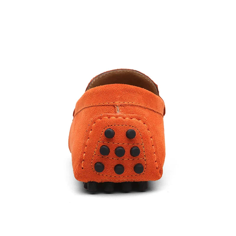 Mocassin Femme Daim Orange