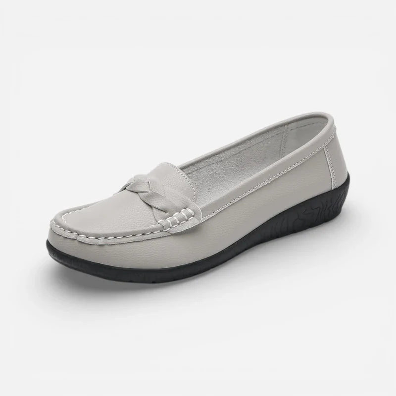 Mocassin Femme Gris Compensé