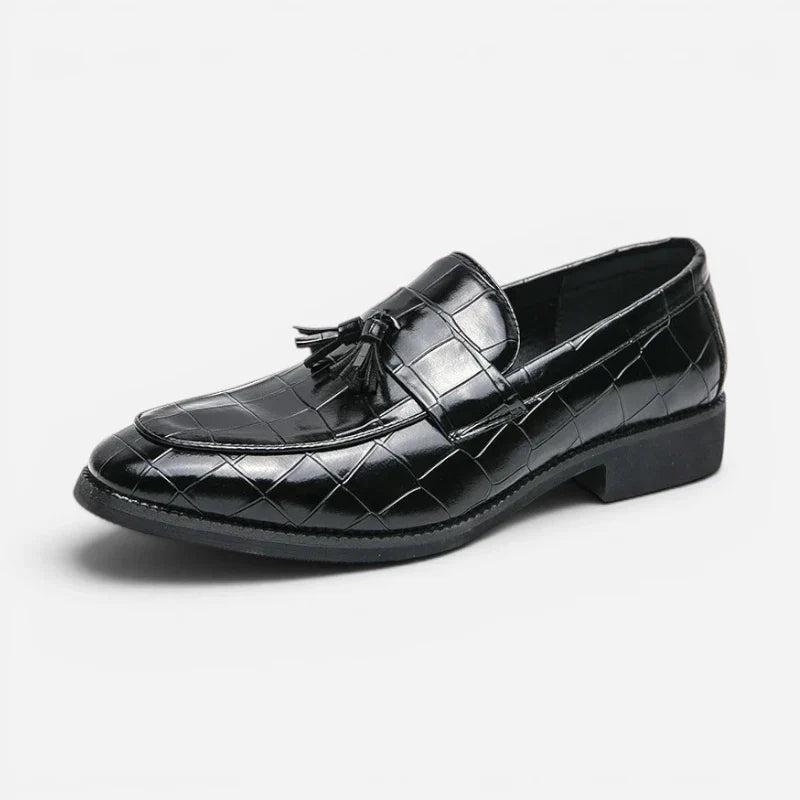 Mocassin Croco À Glands