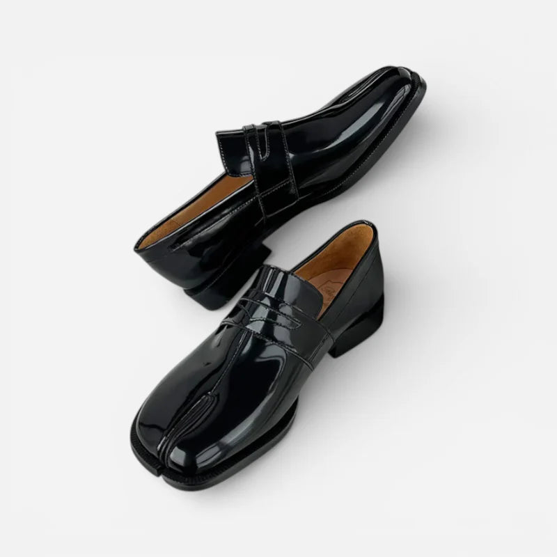 Mocassin Cuir Vernis Femme