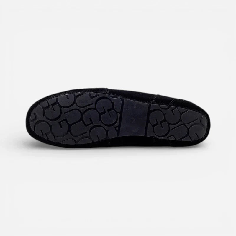 Mocassin Fourré En Daim Bleu Marine Pour Homme