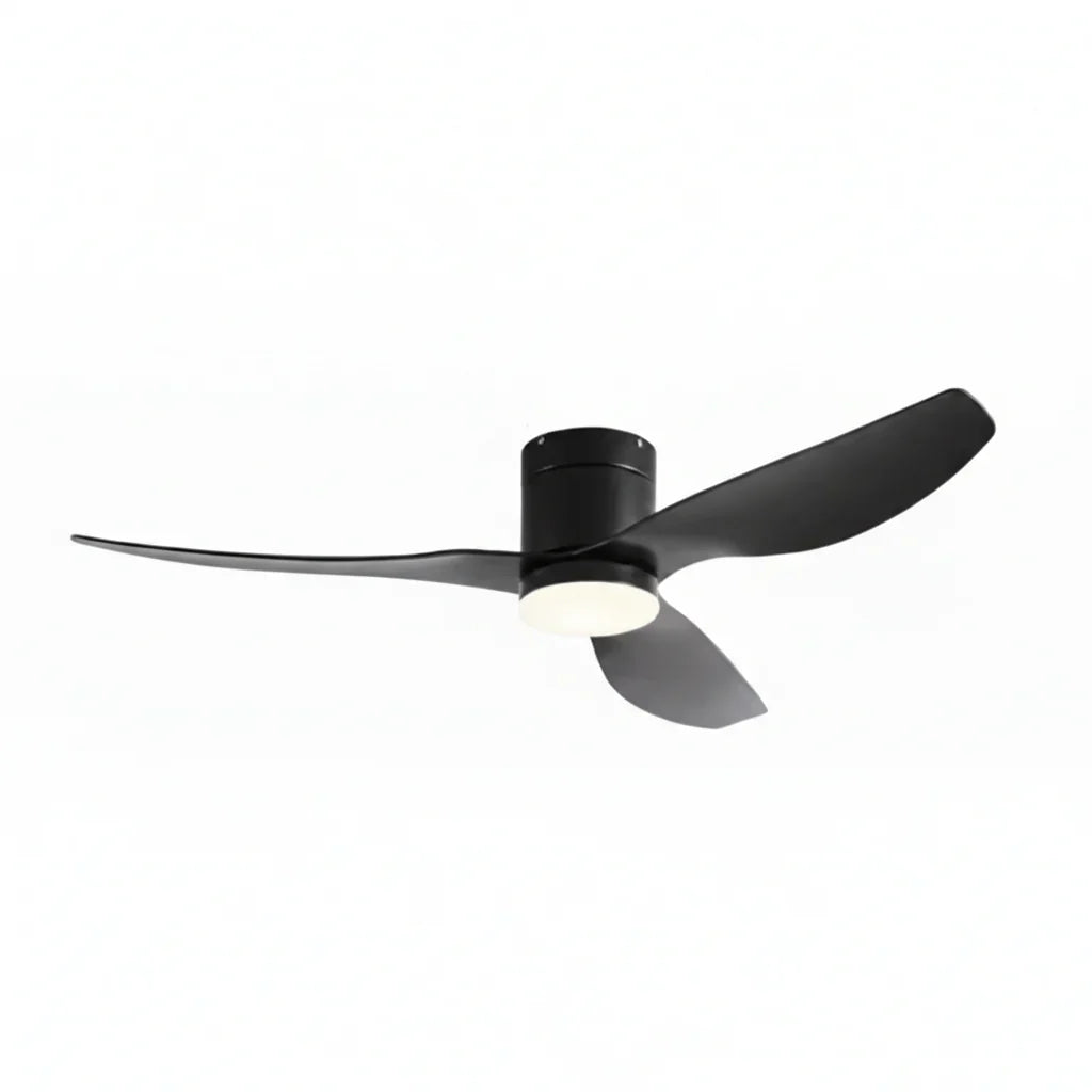 Helios | Ventilateur LED intégrée noir et ABS noir