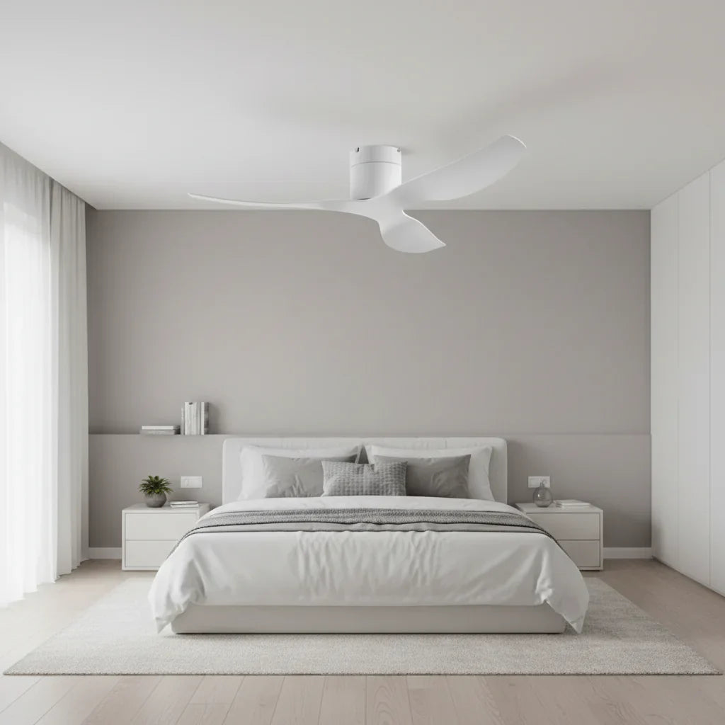 Lumia | Ventilateur ultra-plat blanc et ABS blanc