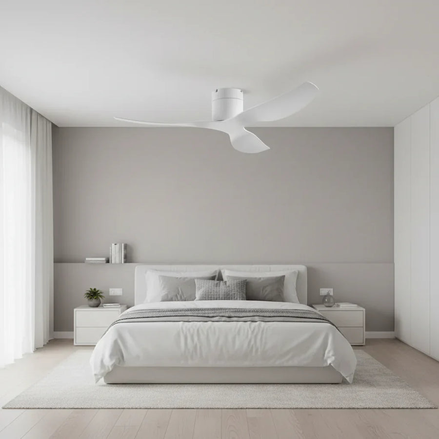 Lumia | Ventilateur ultra-plat blanc et ABS blanc