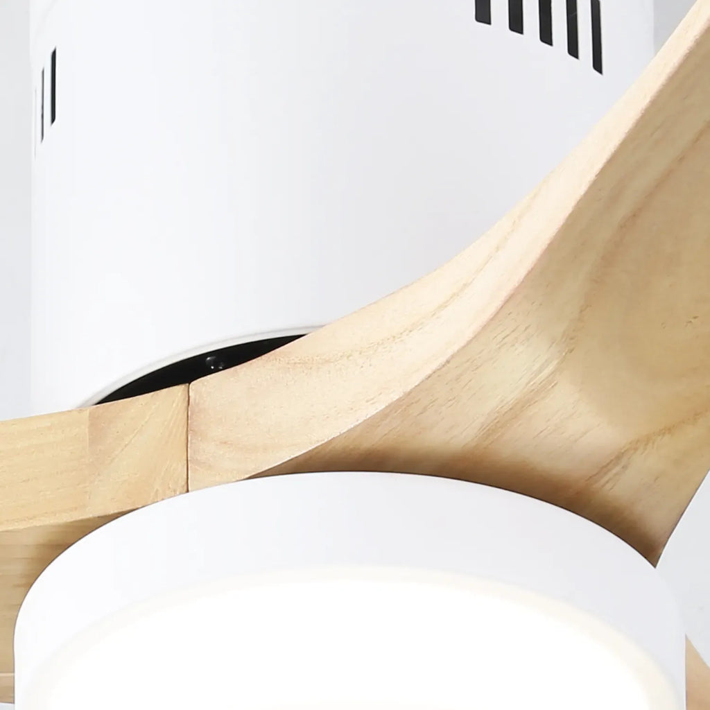 Miami | Ventilateur de plafond 132cm Aura - Pales bois & LED intégrée