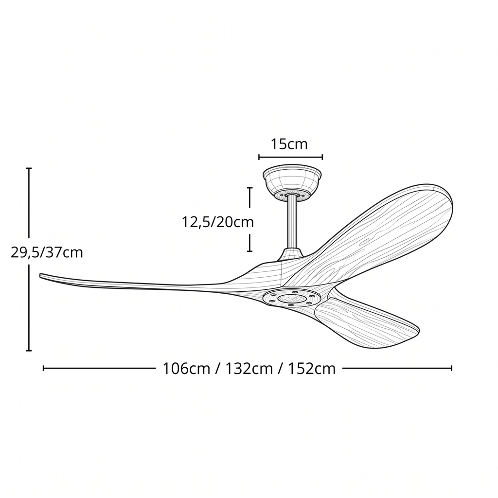 Sirocco | Ventilateur vintage blanc et ABS blanc