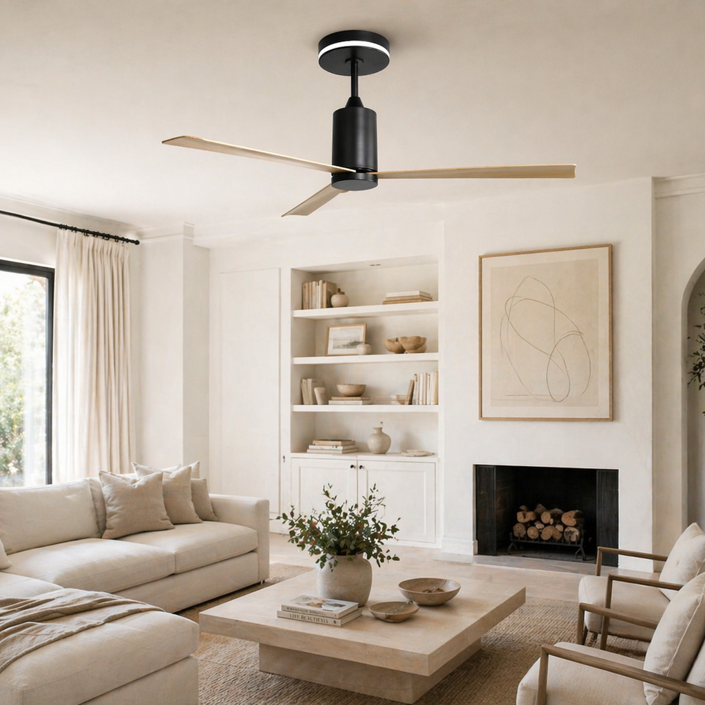 Nexus | Ventilateur moderne LED télécommande 132 cm