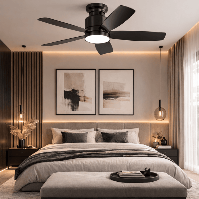 Helix | Ventilateur moderne LED télécommande 107 cm