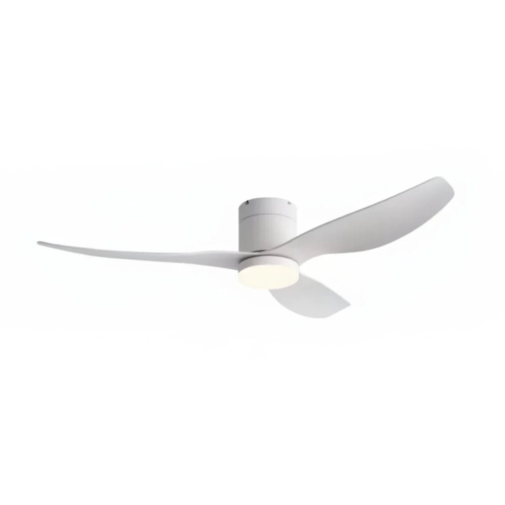 Vega | Ventilateur LED intégrée blanc et ABS blanc